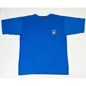 Vintage 90s Nautica T-Shirt Blue XL Offshore Races Boating Sailing Ocean